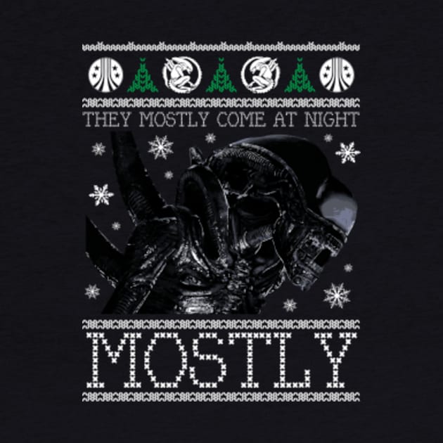 Xenomorph Aliens Christmas Knit by Rebus28